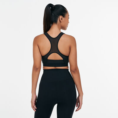adidas Women's Believe This 3-Stripes Rib Sports Bra Black