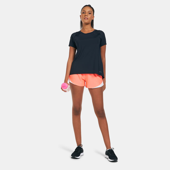 Under Armour Women's Iso-Chill Run T-Shirt Black Under Armour Women's Iso-Chill Run T-Shirt Black image number 2