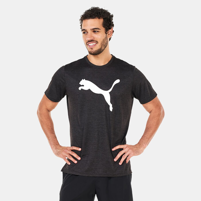 PUMA Men's Favorite Heather Cat Training T-Shirt Black PUMA Men's Favorite Heather Cat Training T-Shirt Black image number 0