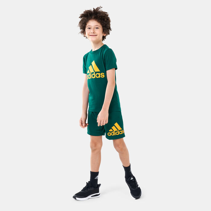 adidas Kids' Big Logo T-Shirt Green adidas Kids' Big Logo T-Shirt Green image number 2