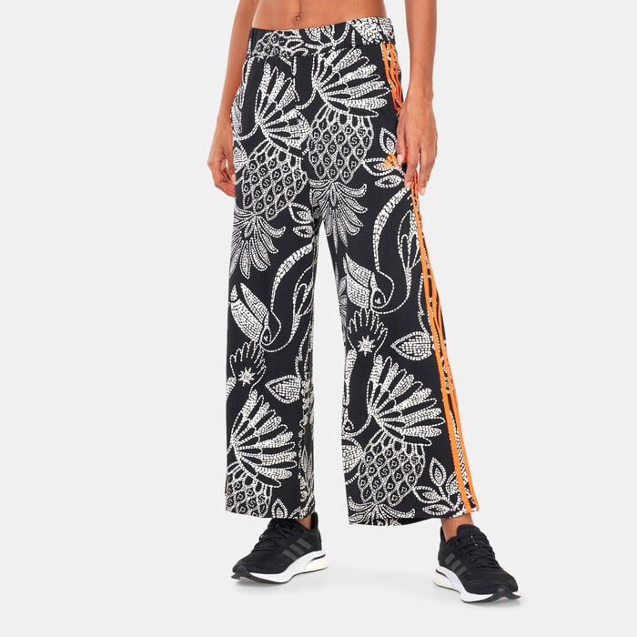 adidas Women's FARM Rio Wide-Leg Track Pants Black adidas Women's FARM Rio Wide-Leg Track Pants Black image number 0