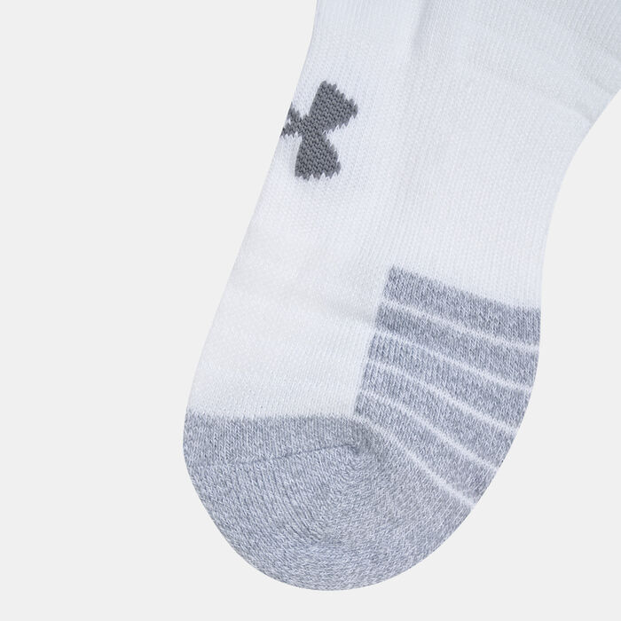 Under Armour HeatGear® Low Cut Socks (3 Pairs) White image number 1
