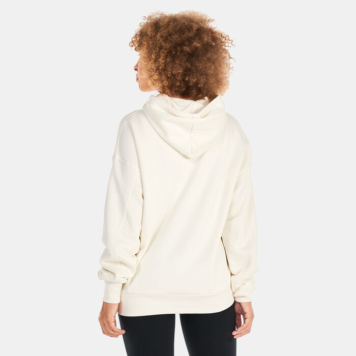 Converse Women's Chuck Taylor Patch Pullover Hoodie White Converse Women's Chuck Taylor Patch Pullover Hoodie White image number 1