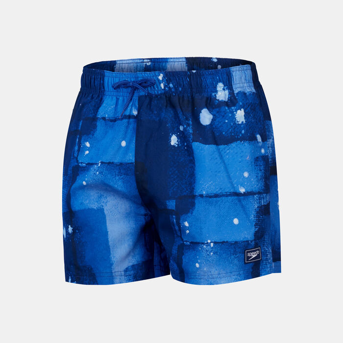 Speedo Men's Digital Printed Leisure Swimming Shorts Blue image number 0