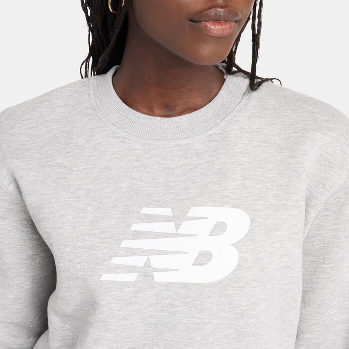 New Balance Women's Sport Logo Sweatshirt Pink New Balance Women's Sport Logo Sweatshirt Pink image number 3