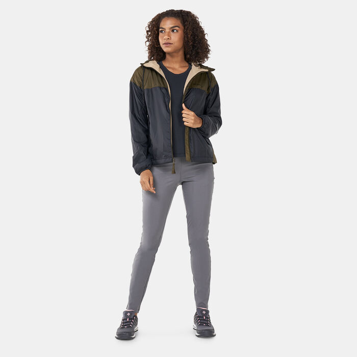 Columbia Women's Flash Challenger™ Fleece Lined Windbreaker Jacket Black Columbia Women's Flash Challenger™ Fleece Lined Windbreaker Jacket Black image number 2