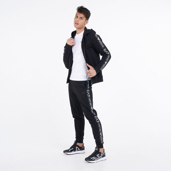 EA7 Emporio Armani Men's Train Logo Series Hoodie Black EA7 Emporio Armani Men's Train Logo Series Hoodie Black image number 2