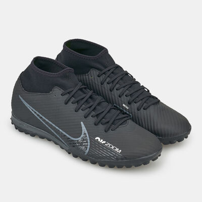 Nike Men's Mercurial Superfly 9 Academy Turf Ground Football Shoes Black Nike Men's Mercurial Superfly 9 Academy Turf Ground Football Shoes Black