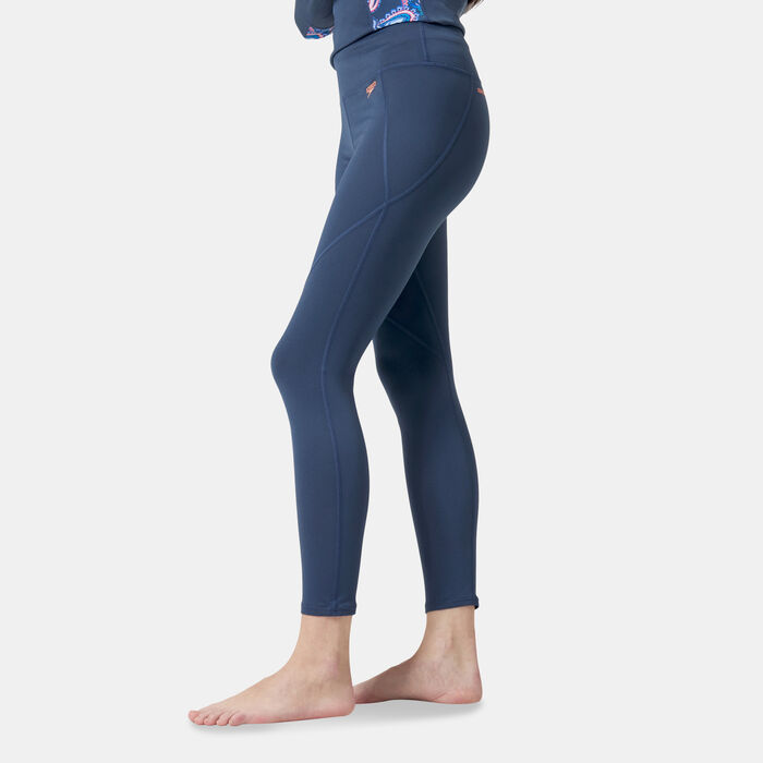 Speedo Women's Swimming Leggings Blue Speedo Women's Swimming Leggings Blue image number 0