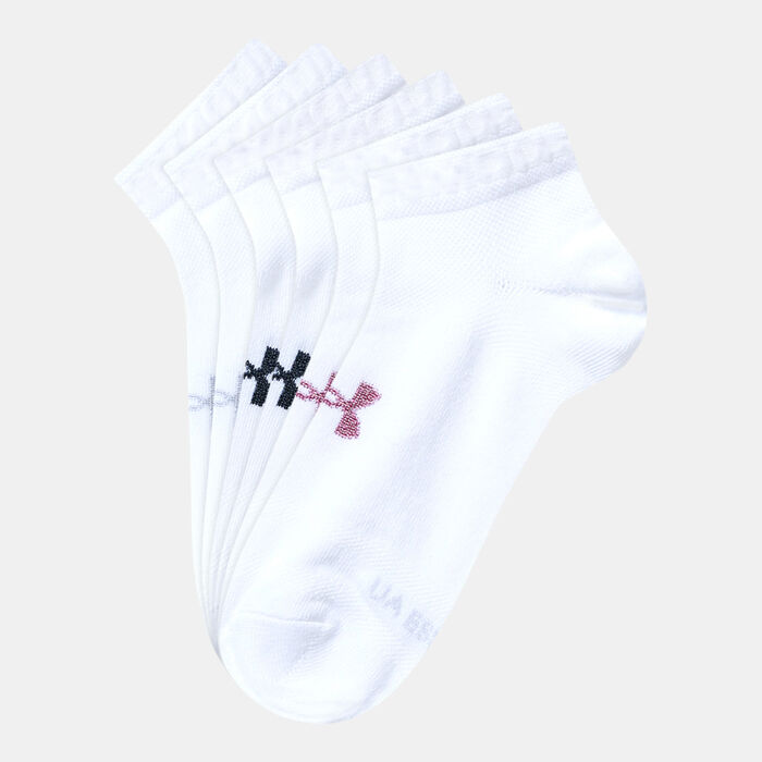 Under Armour Essential Ankle Socks (3 Pairs) White Under Armour Essential Ankle Socks (3 Pairs) White image number 0