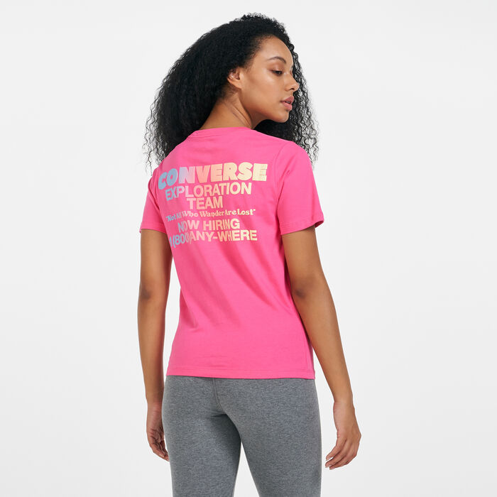 Converse Women's Exploration Team T-Shirt White Converse Women's Exploration Team T-Shirt White image number 1