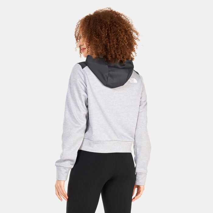 The North Face Women's Reaxion Fleece Pullover Hoodie Grey The North Face Women's Reaxion Fleece Pullover Hoodie Grey image number 1