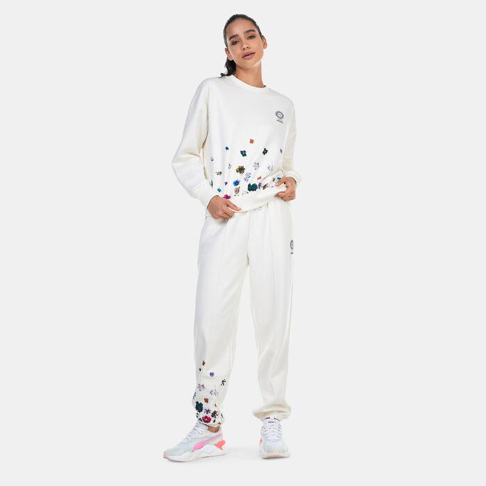 PUMA Women's x LIBERTY Sweatshirt White image number 2