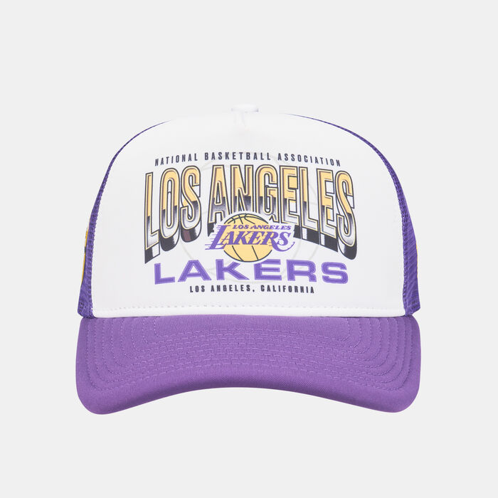 New Era Men's NBA Los Angeles Lakers Team Colour Trucker Cap Purple image number 0
