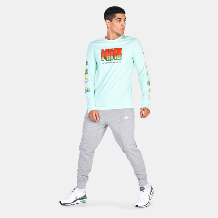 Nike Men's Sportswear Club Jersey Sweatpants Grey Nike Men's Sportswear Club Jersey Sweatpants Grey image number 2