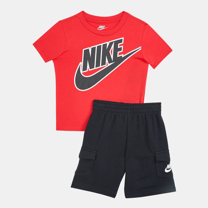 Nike Kids' Futura T-Shirt and Cargo Shorts Set (Baby and Toddler) Black Nike Kids' Futura T-Shirt and Cargo Shorts Set (Baby and Toddler) Black image number 0