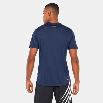 New Balance Men's Graphic Impact Run T-Shirt Blue