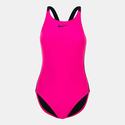 Nike Swim Women's Fastback One-Piece Swimsuit Pink