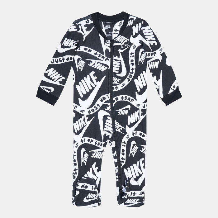 Nike Kids' Sportswear Club Printed Coverall Black Nike Kids' Sportswear Club Printed Coverall Black image number 0