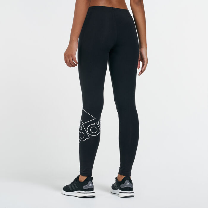 adidas Women's Essentials Logo Leggings Black adidas Women's Essentials Logo Leggings Black image number 1
