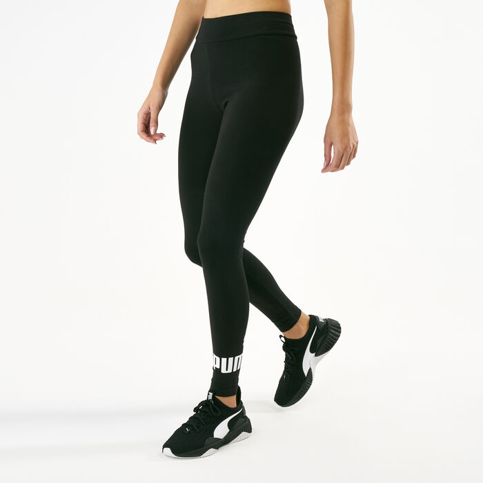 PUMA Women's Essential Logo Leggings Black PUMA Women's Essential Logo Leggings Black image number 0