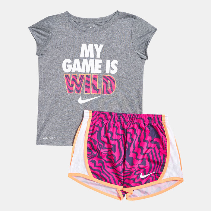 Nike Kids' Electric Shorts Set (Younger Kids) Pink Nike Kids' Electric Shorts Set (Younger Kids) Pink image number 0