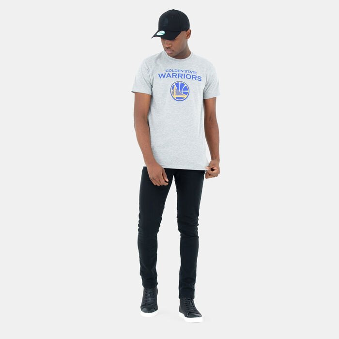 New Era Men's NBA Golden State Warriors T-Shirt Grey New Era Men's NBA Golden State Warriors T-Shirt Grey image number 2