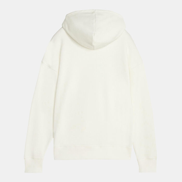 PUMA Women's CLASSICS Logo Hoodie White PUMA Women's CLASSICS Logo Hoodie White image number 1