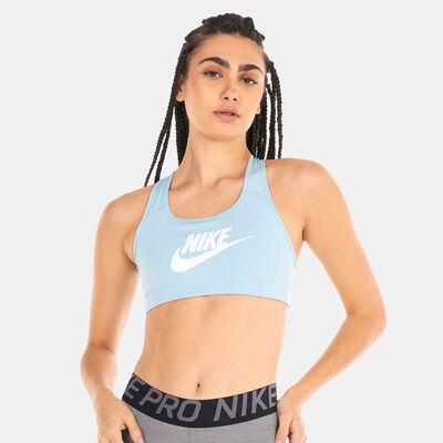 Nike Women's Dri-FIT Swoosh Sports Bra Blue