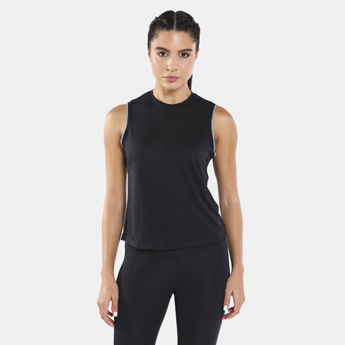 Nike Women's Yoga Crochet Tank Top Black Nike Women's Yoga Crochet Tank Top Black image number 0