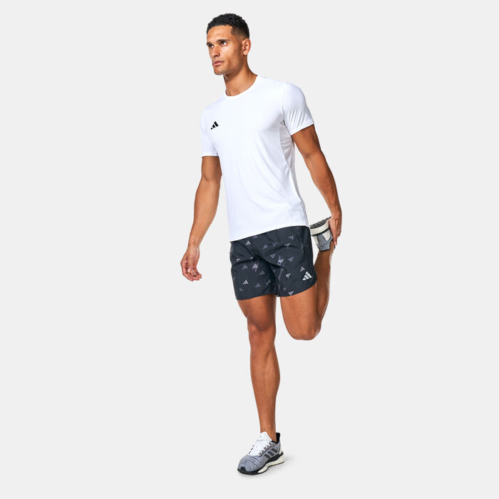adidas Men's Run It Brand Love Running Shorts Black adidas Men's Run It Brand Love Running Shorts Black image number 2