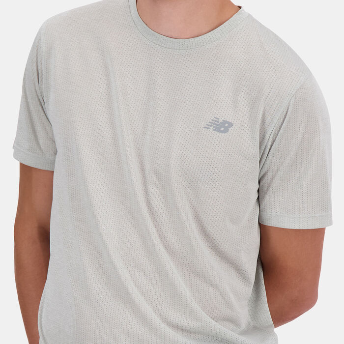 New Balance Men's Athletics T-Shirt Grey image number 3
