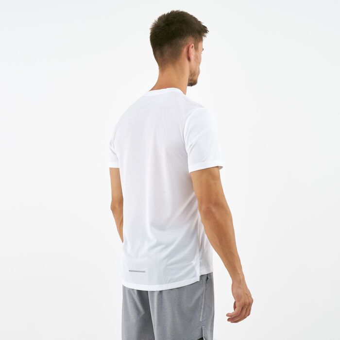 Nike Men's Dri-FIT Miller Running T-Shirt White Nike Men's Dri-FIT Miller Running T-Shirt White image number 1