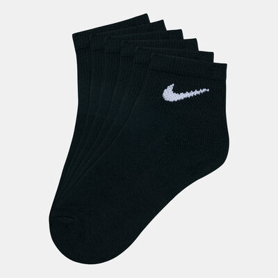 Nike Kids' NHN Basic Quarter Socks (3 Pack) Black