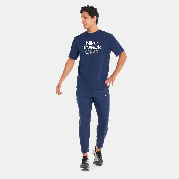 Nike Men's Dri-FIT Track Club Running Top Blue Nike Men's Dri-FIT Track Club Running Top Blue image number 2