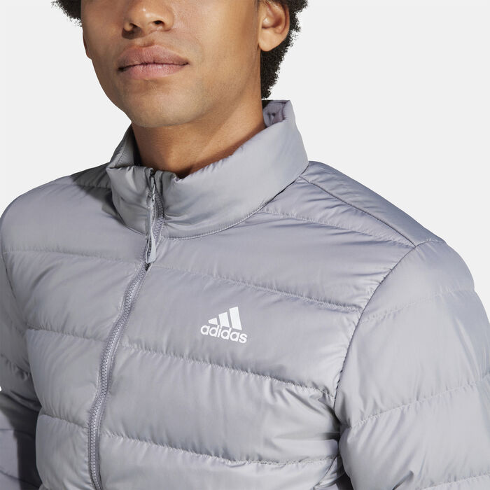 adidas Men's Essentials Light Down Jacket Grey adidas Men's Essentials Light Down Jacket Grey image number 4
