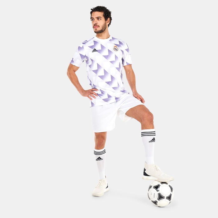 adidas Men's Real Madrid Pre-Match Jersey - 2022/23 White adidas Men's Real Madrid Pre-Match Jersey - 2022/23 White image number 2