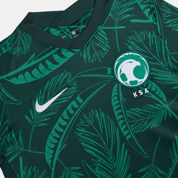 Nike Kids' Saudi Arabia 2020 Stadium Away Jersey (Older Kids) Green Nike Kids' Saudi Arabia 2020 Stadium Away Jersey (Older Kids) Green image number 2