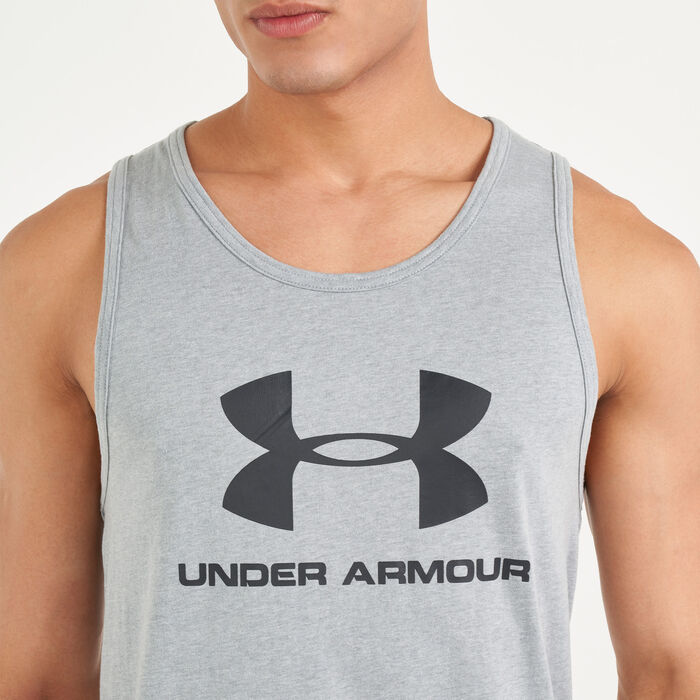 Under Armour Men's Sportstyle Tank Top Grey Under Armour Men's Sportstyle Tank Top Grey image number 3