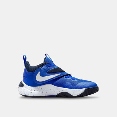Nike Kids' Team Hustle D11 Basketball Shoe (Older Kids) Blue