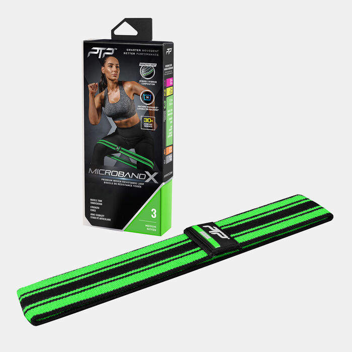 PTP Microband X Medium Resistance Band Green PTP Microband X Medium Resistance Band Green image number 0