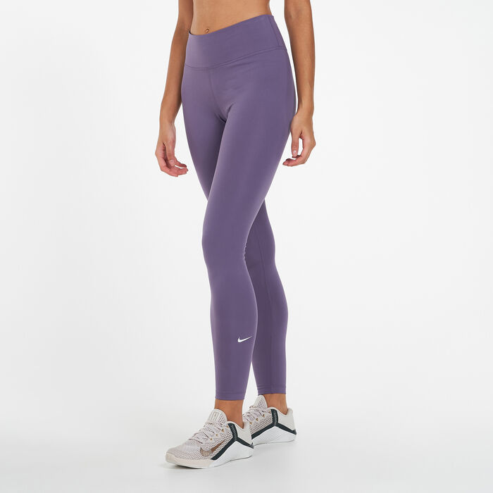 Nike Women's One Dri-FIT Training Leggings Purple Nike Women's One Dri-FIT Training Leggings Purple image number 0