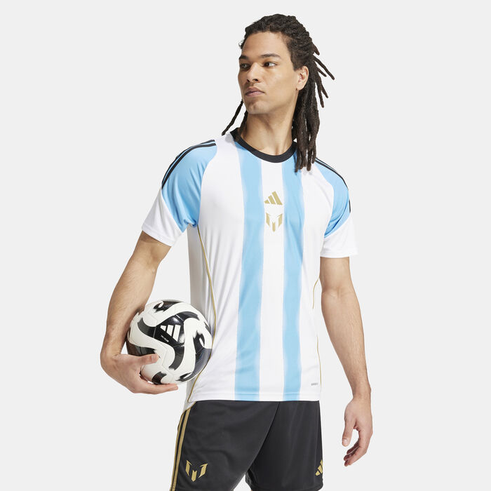 adidas Men's Messi Training Jersey White adidas Men's Messi Training Jersey White image number 2