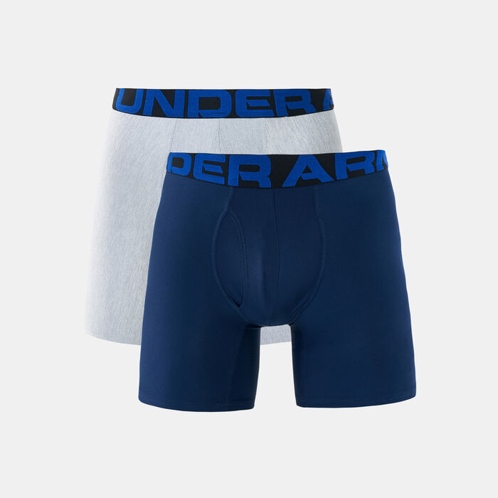 Under Armour Men's UA Tech™ 6 inch Boxerjock® (2 Pack) Blue Under Armour Men's UA Tech™ 6 inch Boxerjock® (2 Pack) Blue image number 1
