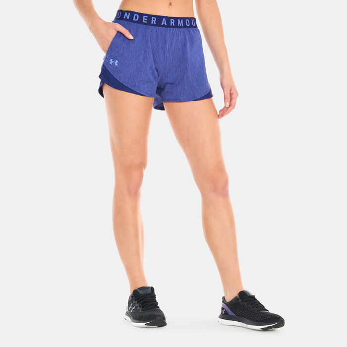 Under Armour Women's UA Play Up 3.0 Twist Shorts Blue Under Armour Women's UA Play Up 3.0 Twist Shorts Blue image number 0