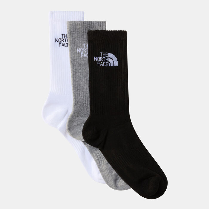 The North Face Multi Sport Cush Crew Socks (3 Pairs) Grey The North Face Multi Sport Cush Crew Socks (3 Pairs) Grey image number 0