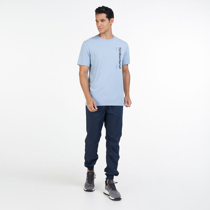 Timberland Men's Kennebec River Logo Carrier T-Shirt Blue Timberland Men's Kennebec River Logo Carrier T-Shirt Blue image number 2