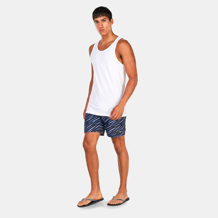 Speedo Men's Printed Leisure 18-Inches Swim Shorts Blue Speedo Men's Printed Leisure 18-Inches Swim Shorts Blue image number 2