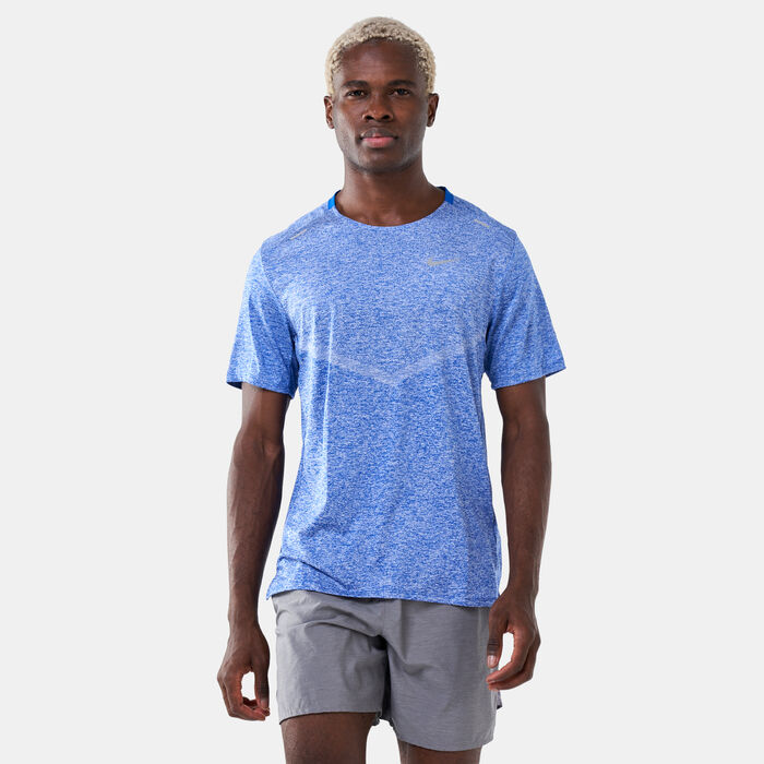 Nike Men's Dri-FIT Rise 365 T-Shirt Blue Nike Men's Dri-FIT Rise 365 T-Shirt Blue image number 0