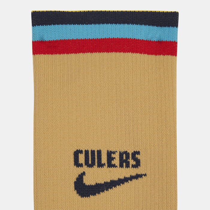 Nike F.C. Barcelona Stadium Away Over-the-Calf Socks - 2022/23 Beige Nike F.C. Barcelona Stadium Away Over-the-Calf Socks - 2022/23 Beige image number 1